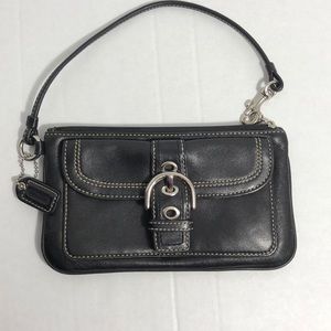 Authentic Coach Wristlet Black